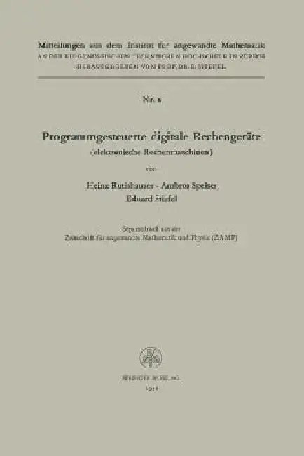 Cover of Programmgesteuerte Digitale Rechengeräte (Elektronische Rechenmaschinen)