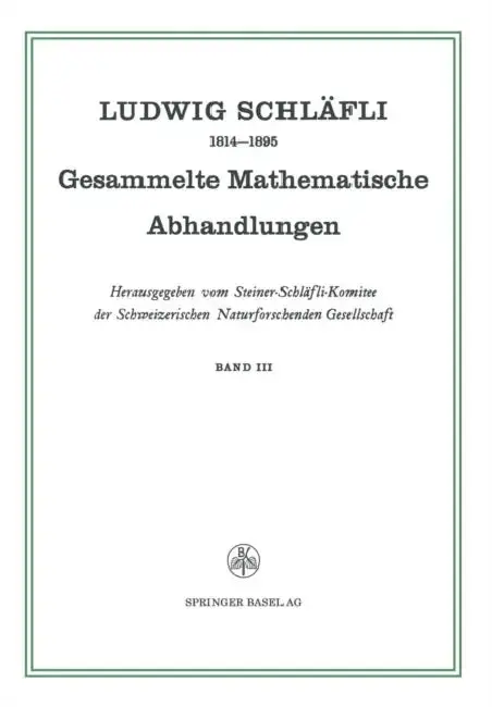 Cover of Gesammelte Mathematische Abhandlungen