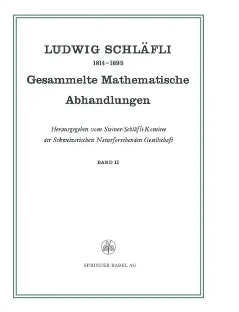 Cover of Gesammelte Mathematische Abhandlungen