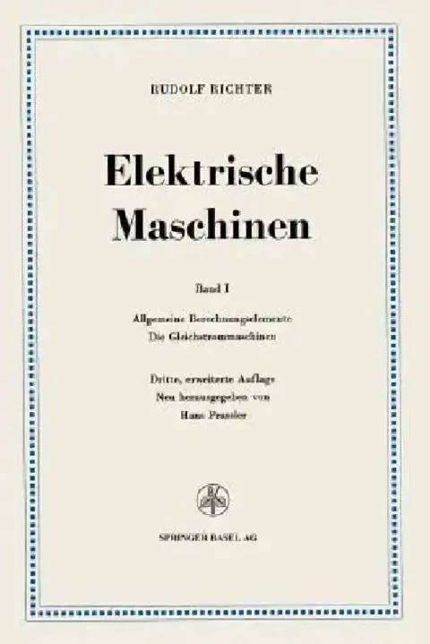 Cover of Elektrische Maschinen