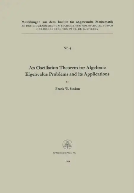 Cover of An Oscillation Theorem for Algebraic Eigenvalue Problems and Its Applications