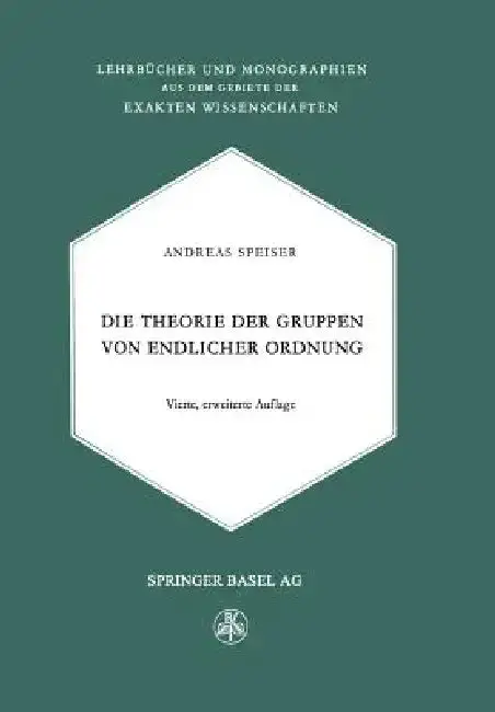 Cover of Die Theorie Der Gruppen Von Endlicher Ordnung