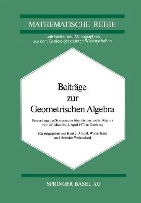 Cover of Beiträge Zur Geometrischen Algebra