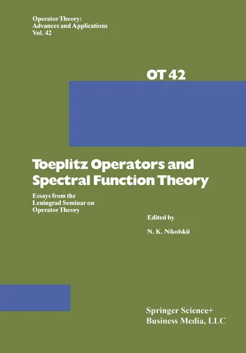 Cover of Toeplitz Operators and Spectral Function Theory