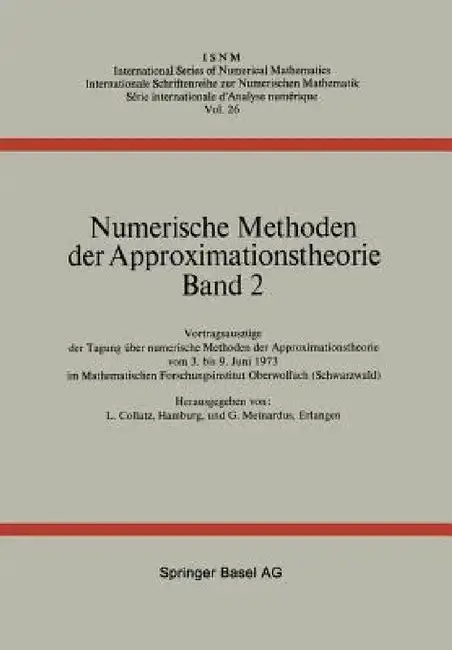 Cover of Numerische Methoden Der Approximationstheorie