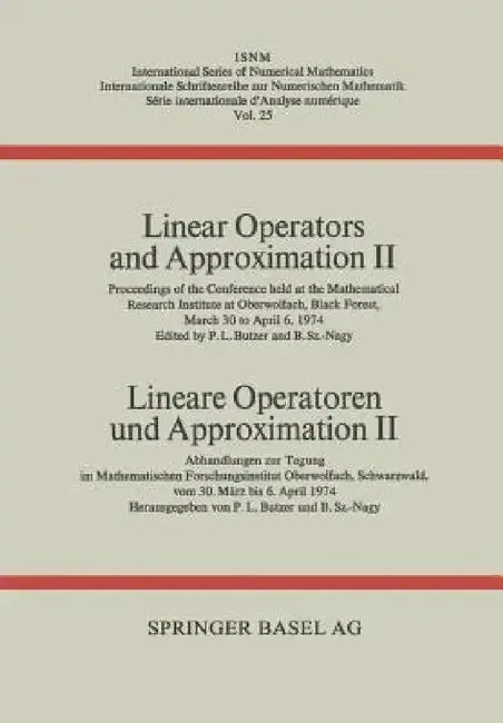 Cover of Linear Operators and Approximation II / Lineare Operatoren Und Approximation II