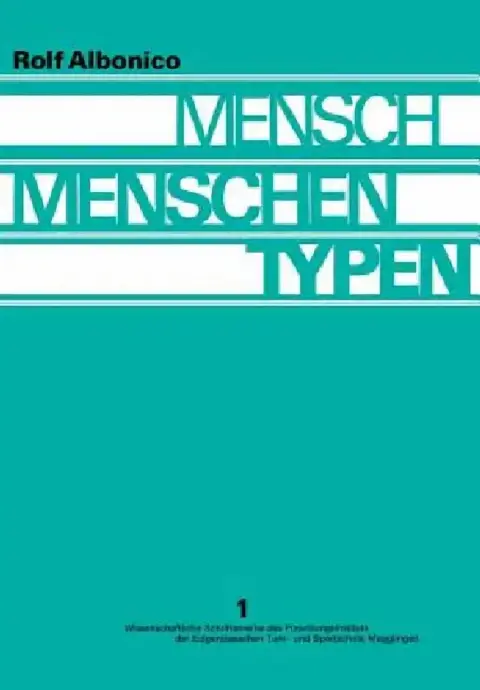 Cover of Mensch, Menschen, Typen
