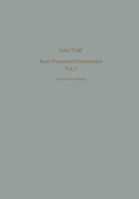 Cover of Basic Numerical Mathematics