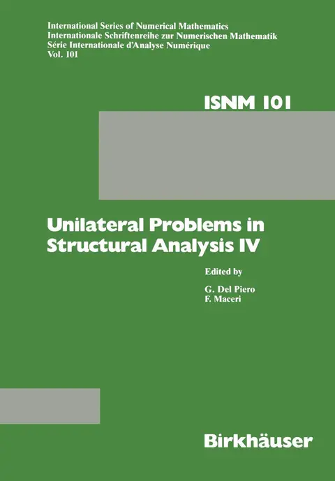 Cover of Unilateral Problems in Structural Analysis IV