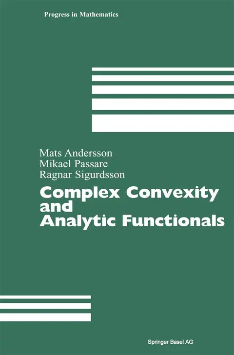 Cover of Complex Convexity and Analytic Functionals