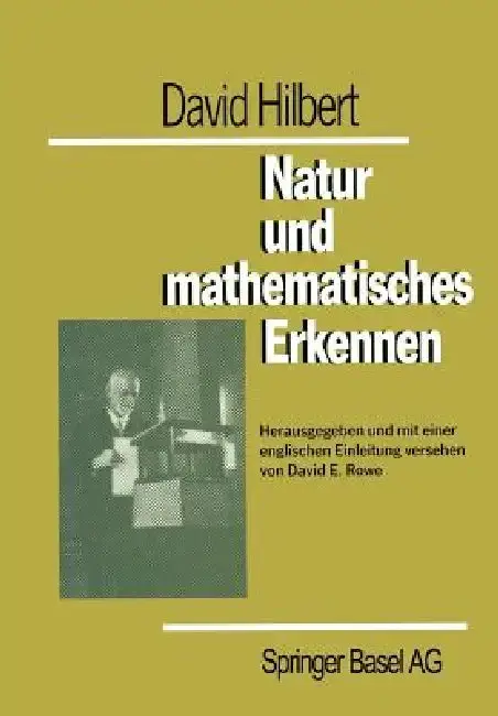 Cover of David Hilbert Natur Und Mathematisches Erkennen