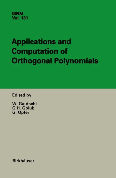 Cover of Applications and Computation of Orthogonal Polynomials
