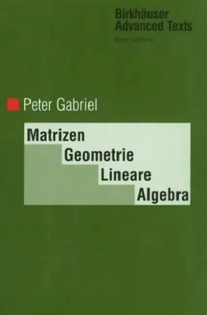 Cover of Matrizen, Geometrie, Lineare Algebra