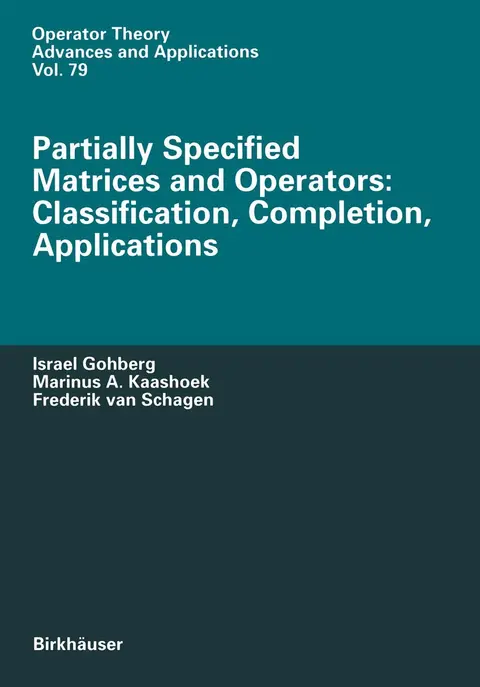 Cover of Partially Specified Matrices and Operators