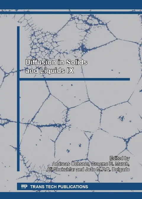 Cover of Diffusion in Solids and Liquids IX