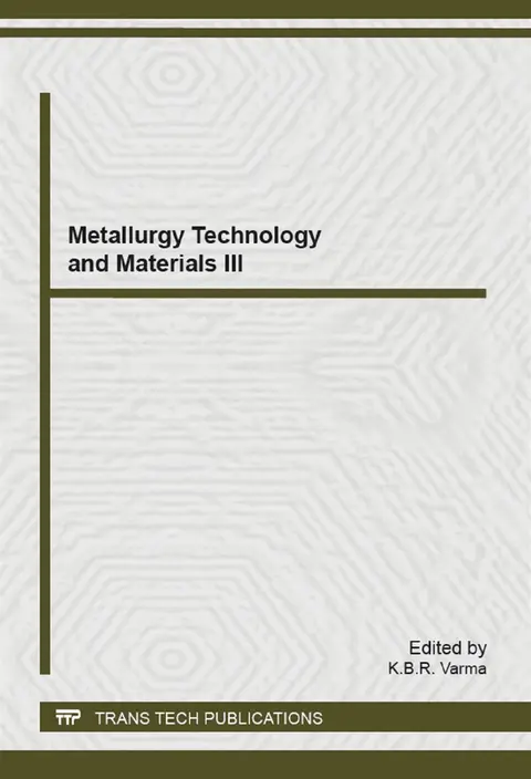 Cover of Metallurgy Technology and Materials
