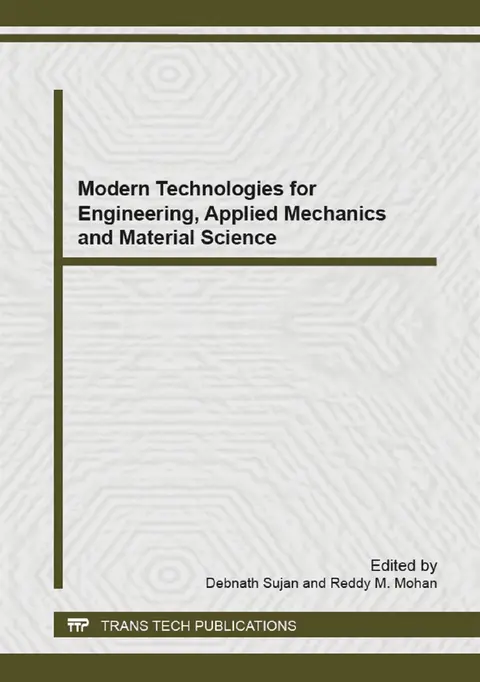 Cover of Modern Technologies for Engineering, Applied Mechanics and Material Science