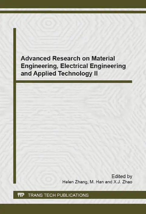 Cover of Advanced Research on Material Engineering, Electrical Engineering and Applied Technology II
