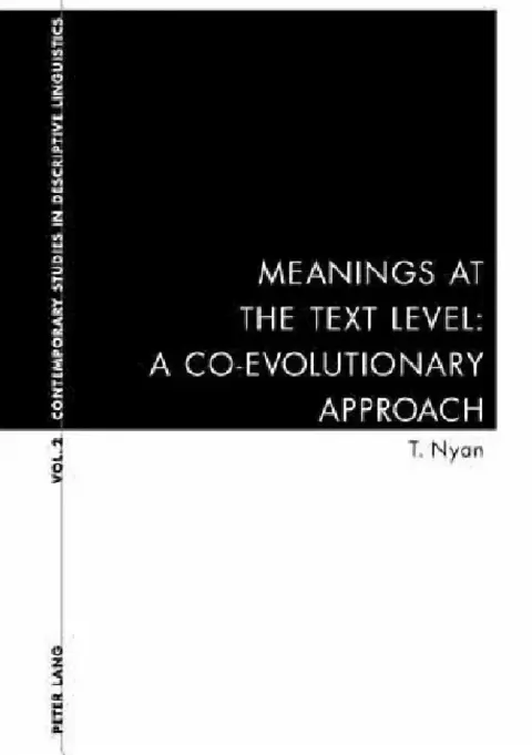 Cover of Meanings at the Text Level