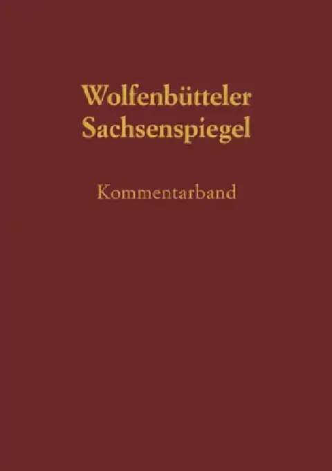 Cover of Sachsenspiegel