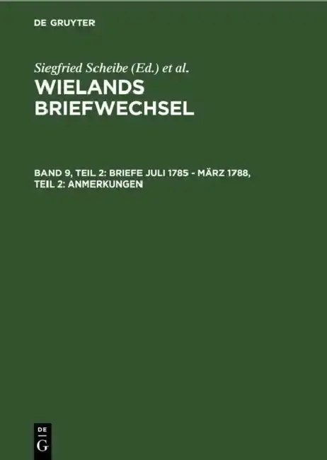 Cover of Briefe Juli 1785 - März 1788, Teil 2