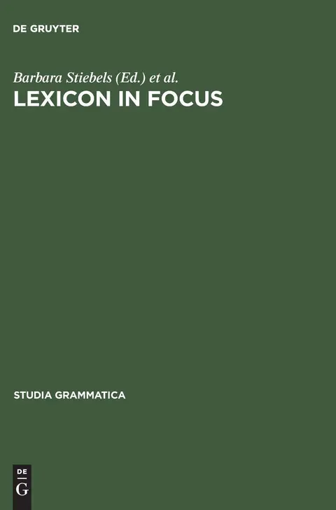Cover of Lexicon in Focus