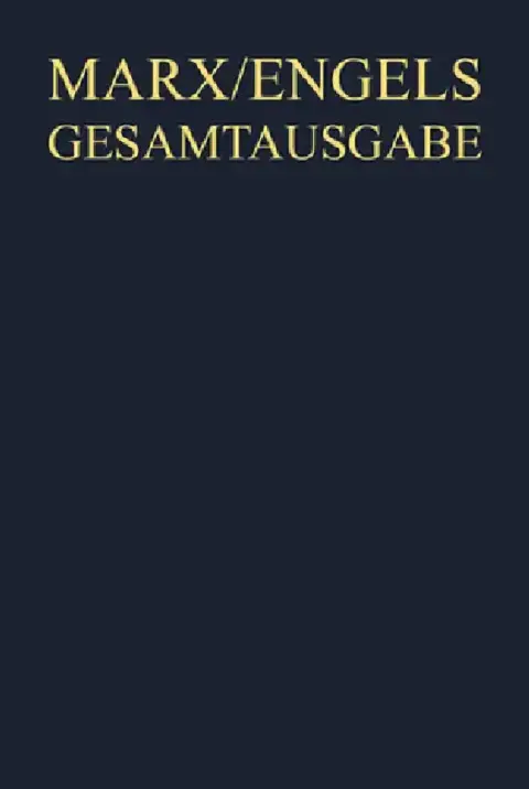 Cover of Karl Marx / Friedrich Engels
