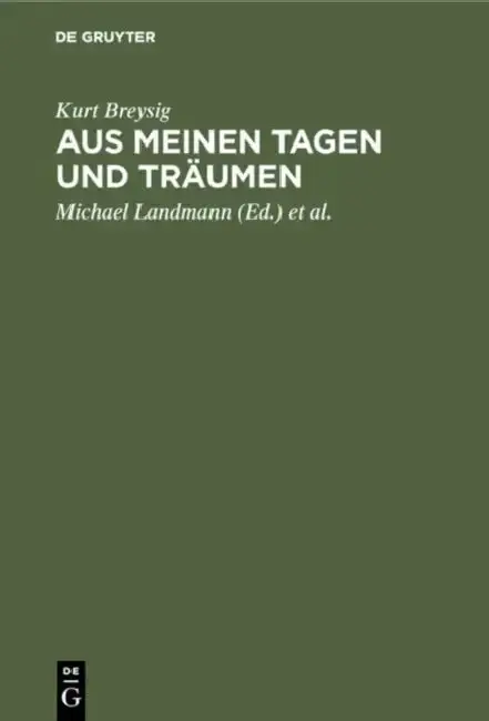 Cover of Aus meinen Tagen und Träumen