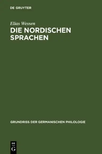 Cover of Die nordischen Sprachen