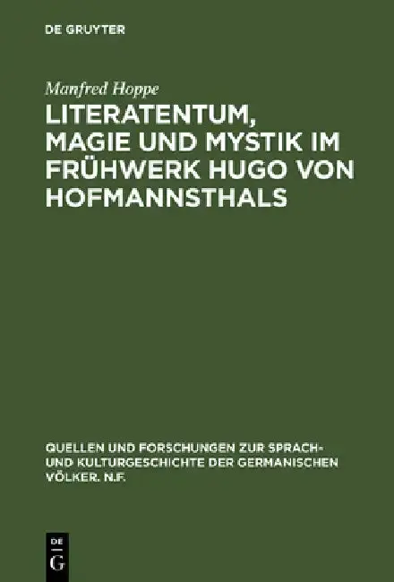 Cover of Literatentum, Magie und Mystik im Frühwerk Hugo von Hofmannsthals