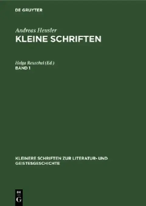 Cover of Andreas Heusler