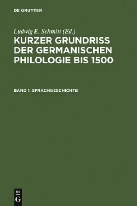 Cover of Sprachgeschichte
