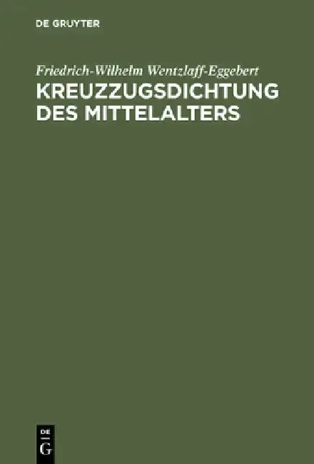 Cover of Kreuzzugsdichtung des Mittelalters