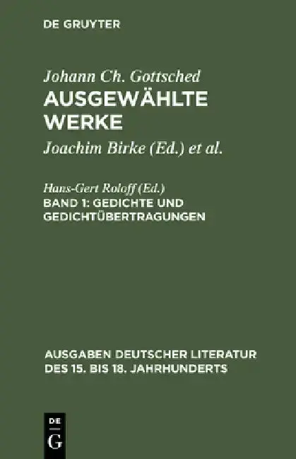 Cover of Ausgewählte Werke, Bd 1, Gedichte und Gedichtübertragungen