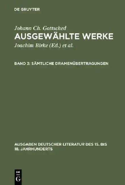 Cover of Sämtliche Dramenübertragungen