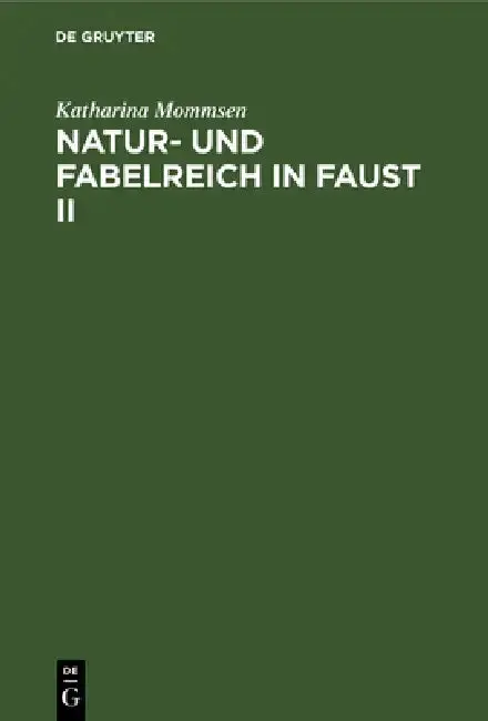 Cover of Natur- und Fabelreich in Faust II
