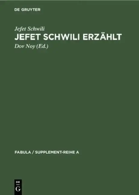 Cover of Jefet Schwili erzählt
