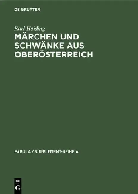 Cover of Märchen und Schwänke aus Oberösterreich