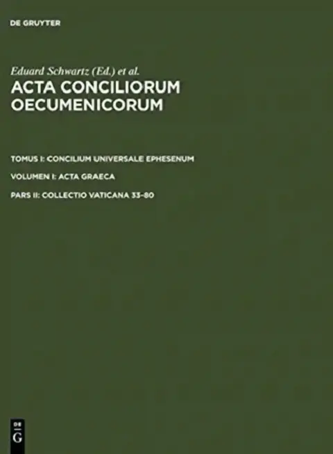 Cover of Collectio Vaticana 33-80
