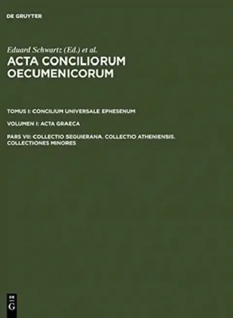 Cover of Collectio Seguierana. Collectio Atheniensis. Collectiones Minores
