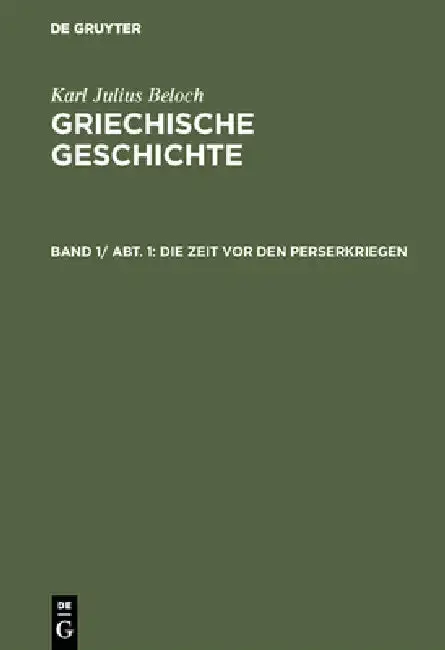 Cover of Die Zeit vor den Perserkriegen