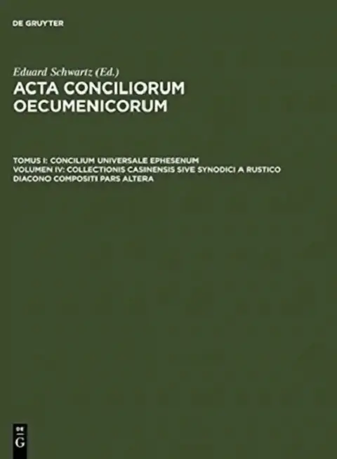 Cover of Collectionis Casinensis Sive Synodici a Rustico Diacono Compositi Pars Altera