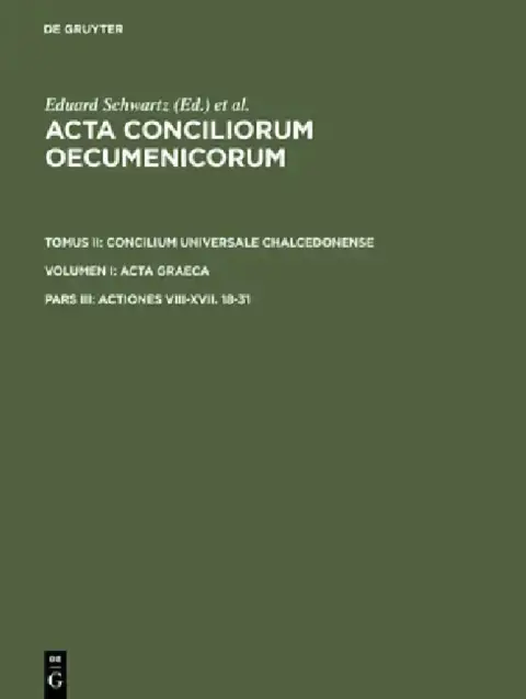 Cover of Actiones VIII-XVII. 18-31