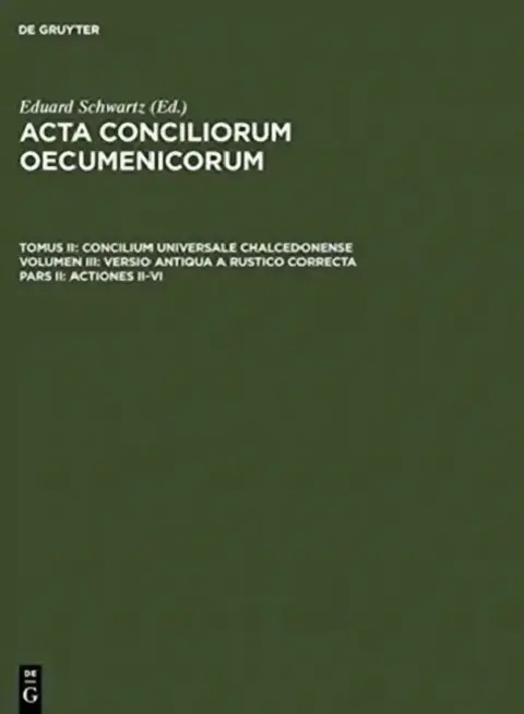 Cover of Actiones II-VI