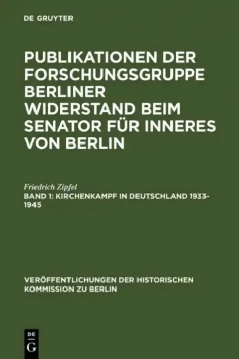 Cover of Kirchenkampf in Deutschland 1933-1945