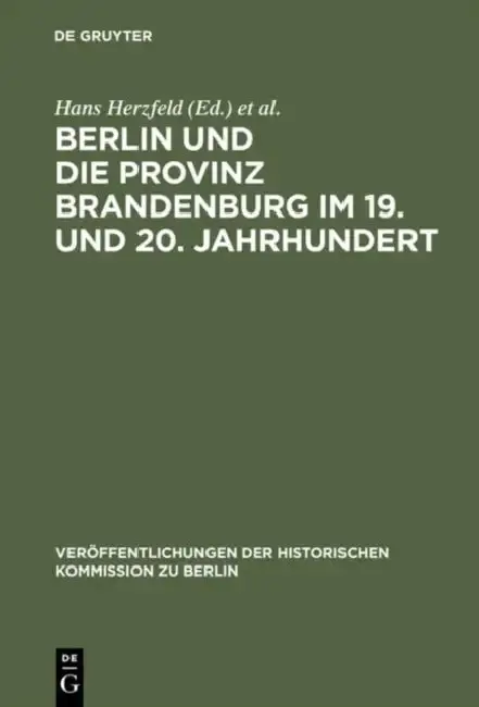 Cover of Berlin und die Provinz Brandenburg im 19. und 20. Jahrhundert