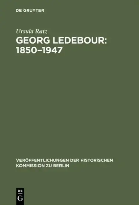 Cover of Georg Ledebour