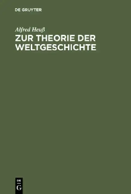 Cover of Zur Theorie Der Weltgeschichte