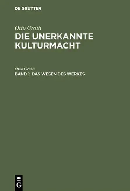 Cover of Das Wesen des Werkes