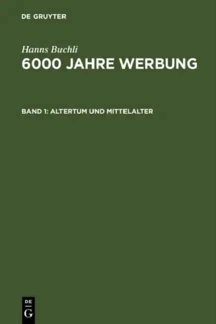 Cover of Altertum und Mittelalter